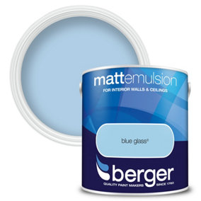 Berger Matt Emulsion Paint Blue Glass - 2.5L