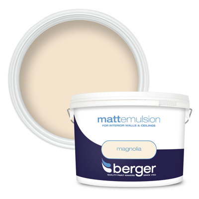 Berger Matt Emulsion Paint Magnolia - 10L