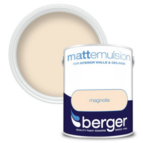 Berger Matt Emulsion Paint Magnolia - 5L