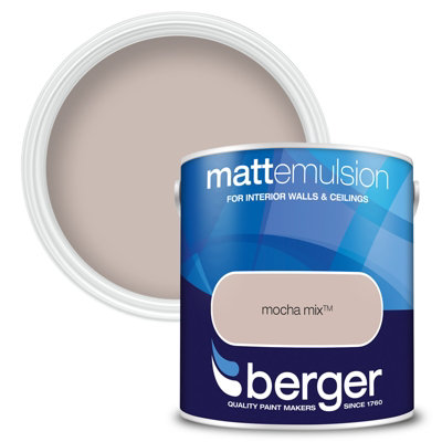 Berger Matt Emulsion Paint Mocha Mix - 2.5L