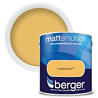 Berger Matt Emulsion Paint Mustard Pot - 2.5L