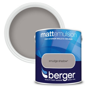 Berger Matt Emulsion Paint Smudge Shadow - 2.5L