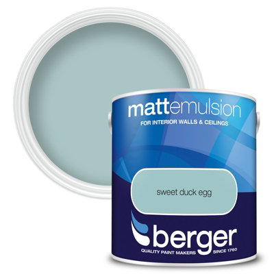 Berger Matt Emulsion Paint Sweet Duck Egg - 2.5L