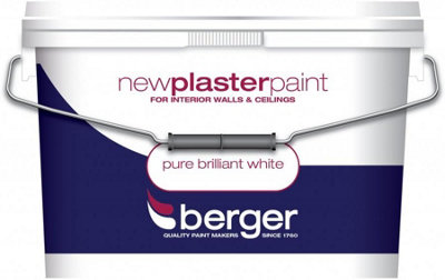 Berger New Plaster Paint Matt Pure Brilliant White 10L