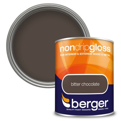 Berger Non Drip Gloss Paint Bitter Chocolate - 750ml