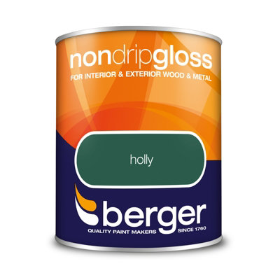 Berger Non Drip Gloss Paint Holly - 750ml