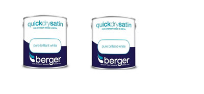 Berger Quick Dry Satin Primer White 750ml Pack of 2