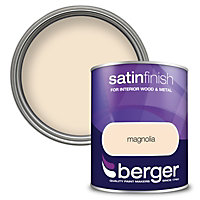 Berger Satin Paint Magnolia - 750ml