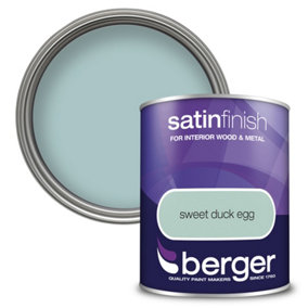 Berger Satin Paint Sweet Duck Egg - 750ml