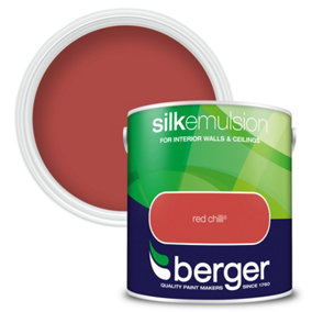 Berger Silk Emulsion Paint Red Chilli - 2.5L