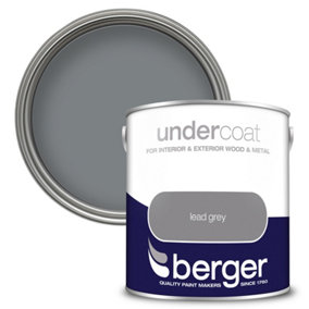 Berger Undercoat Lead Grey Paint - 2.5L