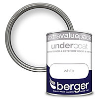 Berger Undercoat White Paint - 1.25L