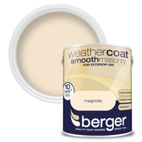 Berger Weathercoat Masonry Paint Magnolia - 5L