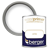 Berger Wood Primer White Paint - 750ml