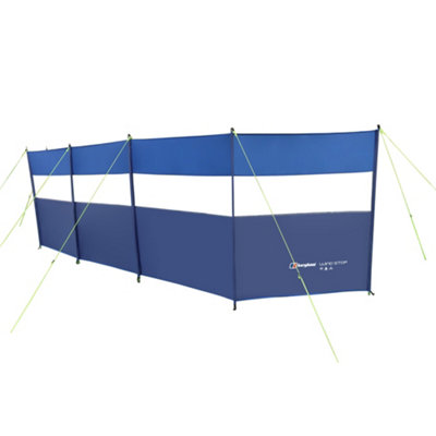 BERGHAUS 5 PANEL WINDSTOP WITH CLEAR WINDOW PANELS, STRUCTURED WINDBREAK