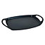 Bergner Forged Aluminium Grill Plate with Handles 37cm Matte Black
