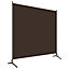 Berkfield 1-Panel Room Divider Brown 175x180 cm