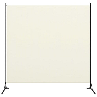 Berkfield 1-Panel Room Divider Cream White 175x180 cm