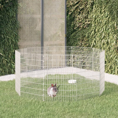 Berkfield 10-Panel Rabbit Cage 54x80 cm Galvanised Iron
