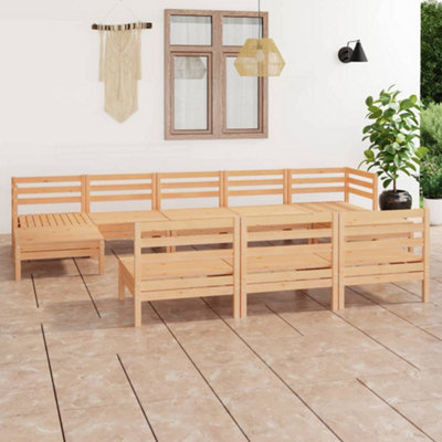 Pine wood sofa deals set