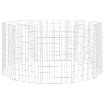 Berkfield 12-Panel Rabbit Cage 54x100 cm Galvanised Iron