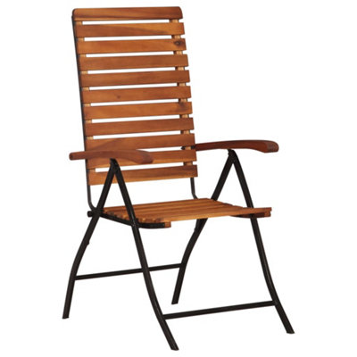 Berkfield 2 pcs Reclining Garden Chairs Solid Acacia Wood DIY at B&Q