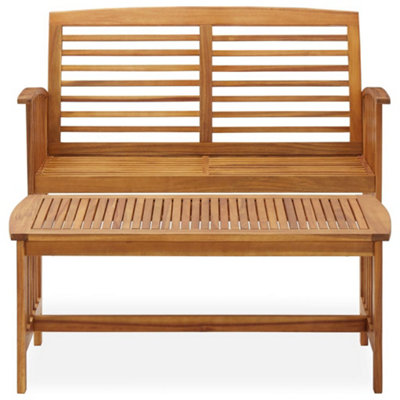 Berkfield 2 Piece Garden Lounge Set Solid Acacia Wood