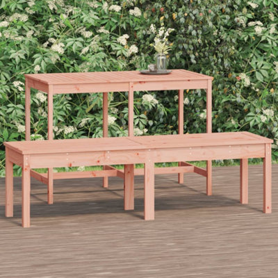 Berkfield 2-Seater Garden Bench 159.5x44x45 cm Solid Wood Douglas