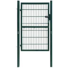 Berkfield 2D Fence Gate (Single) Green 106 x 190 cm