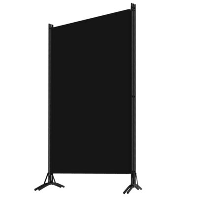 Berkfield 3-Panel Room Divider Black 260x180 cm