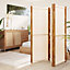 Berkfield 3-Panel Room Divider Cream White 210x180 cm