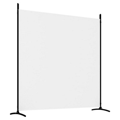 Berkfield 3-Panel Room Divider White 525x180 cm Fabric