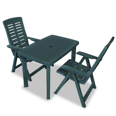 3 piece online plastic patio set