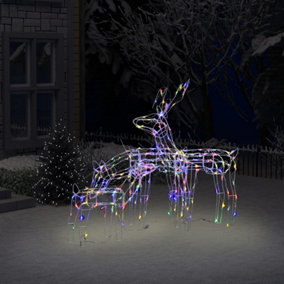 Berkfield 3 Piece Christmas Light Display Reindeers 229 LEDs