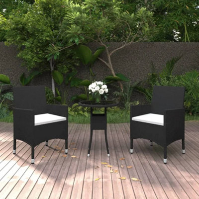 Poly rattan deals bistro set