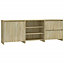 Berkfield 3 Piece Sideboard Sonoma Oak Engineered Wood
