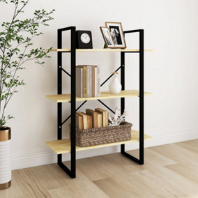 Berkfield 3-Tier Book Cabinet 80x30x105 cm Solid Pine Wood