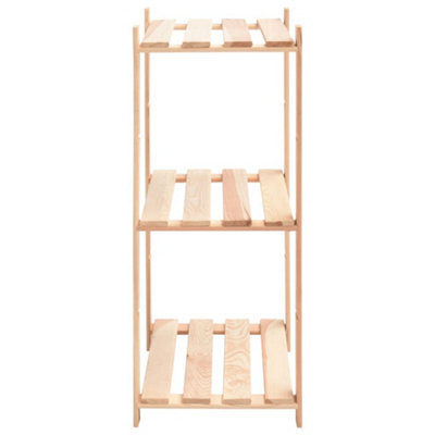 Berkfield 3-Tier Storage Racks 5 pcs 60x38x90 cm Solid Pinewood 150 kg