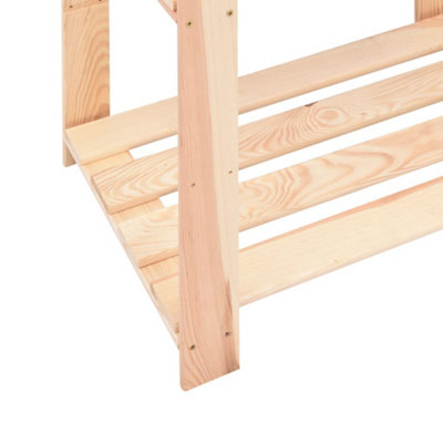 Berkfield 3-Tier Storage Racks 5 pcs 80x38x90 cm Solid Pinewood 150 kg