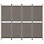 Berkfield 4-Panel Room Divider Anthracite 200x200 cm Fabric