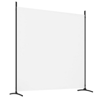 Berkfield 4-Panel Room Divider White 698x180 cm Fabric