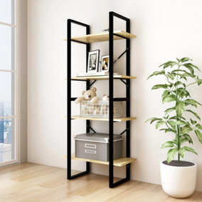 Berkfield 4-Tier Book Cabinet 60x30x140 cm Solid Pine Wood