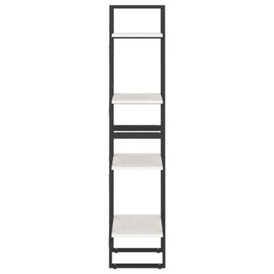 Berkfield 4-Tier Book Cabinet White 40x30x140 cm Solid Pine Wood
