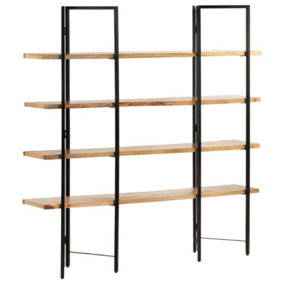 Berkfield 4-Tier Bookcase 160x35x160 cm Solid Mango Wood