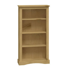 Berkfield 4-Tier Bookcase Mexican Pine Corona Range 81x29x150 cm