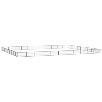 Berkfield 40-Panel Dog Playpen Black 100x50 cm Powder-coated Steel Price Comparisons | Compare The Build