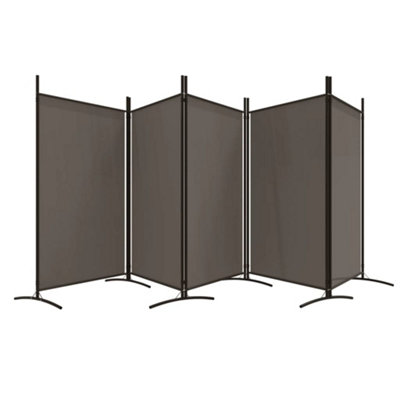 Berkfield 5-Panel Room Divider Anthracite 433x180 cm Fabric