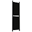 Berkfield 5-Panel Room Divider Black 250x180 cm Fabric