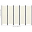 Berkfield 5-Panel Room Divider Cream White 250x180 cm