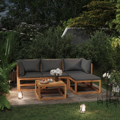 Berkfield 5 Piece Garden Lounge Set with Cushions Solid Wood Acacia (UK/IE/FI/NO only)